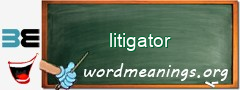 WordMeaning blackboard for litigator